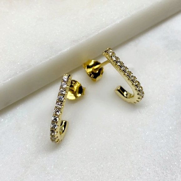 suspender stud earrings - Picture 2 of 5